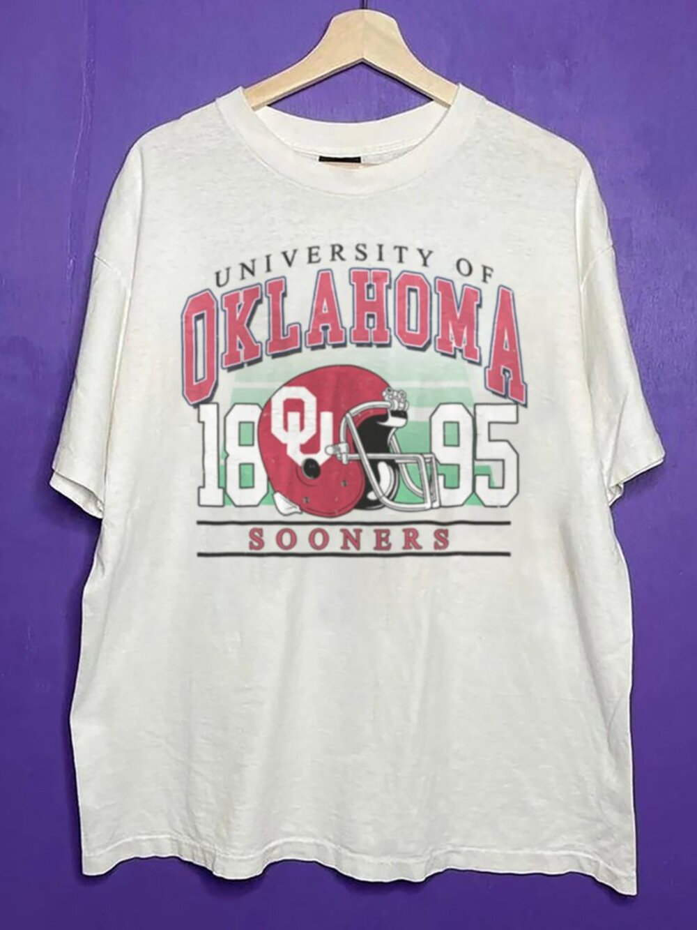 Retro University of Oklahoma Sooners Shirt, Oklahoma Sooners Football Shirt Tee